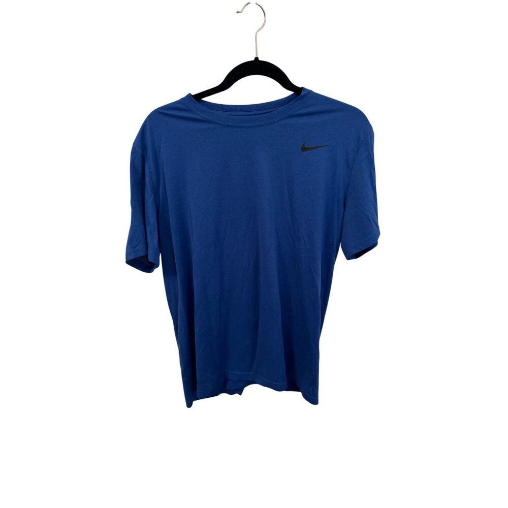 Nike men 's dri fit blue shirt size large